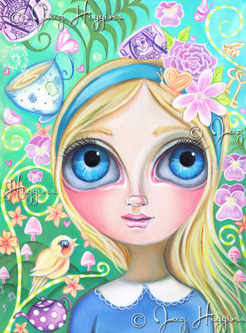 "Alice in Pastel Land" Art Print